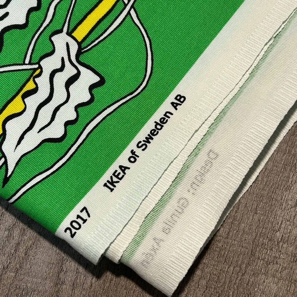 IKEA Green and Yellow Fabric